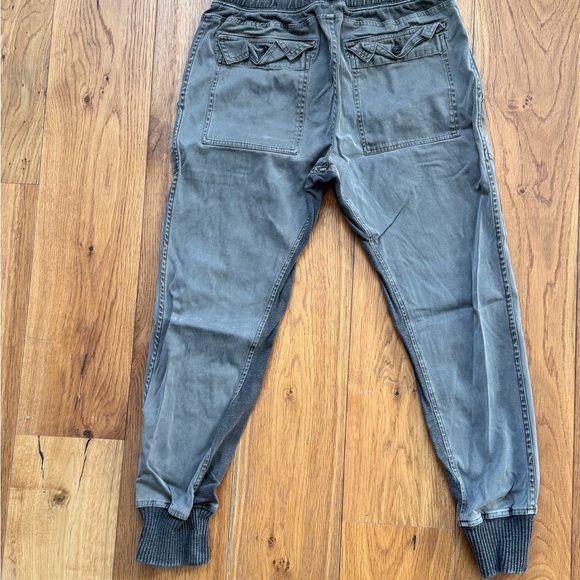 James Perse Charcoal Joggers with Ribbed Ankle Cuffs - Picture 4 of 6